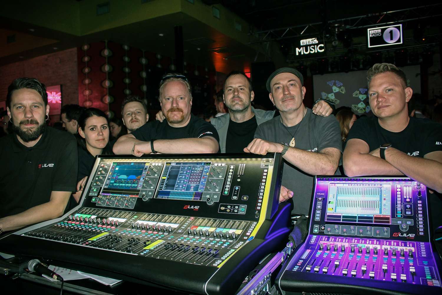 The CATO Music and Allen & Heath crew at FOH in Latitude 30