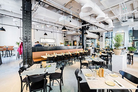 Usine adds a touch of French industrial flair to the heart of Stockholm’s business district