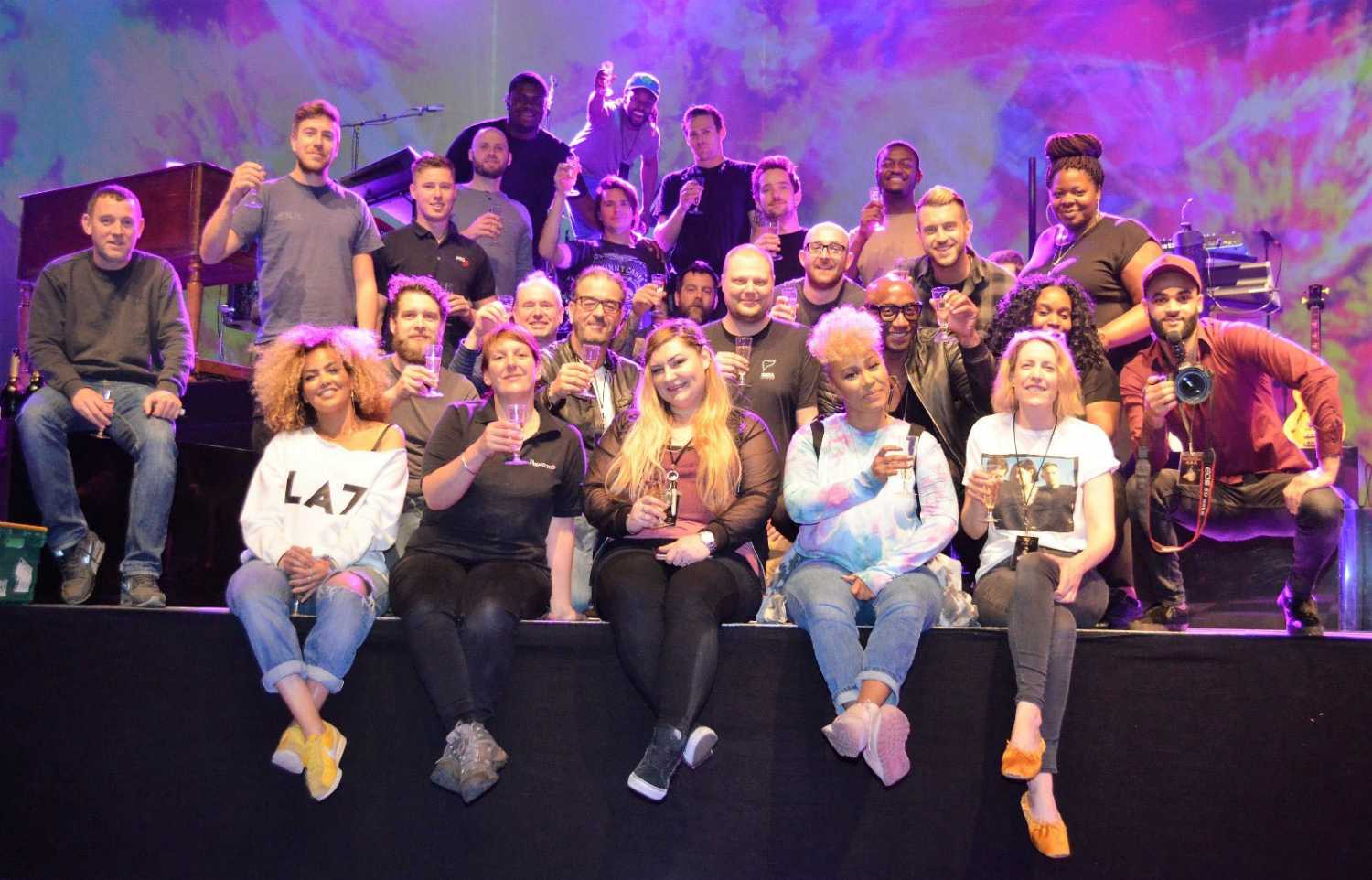 Emeli Sande and the touring crew