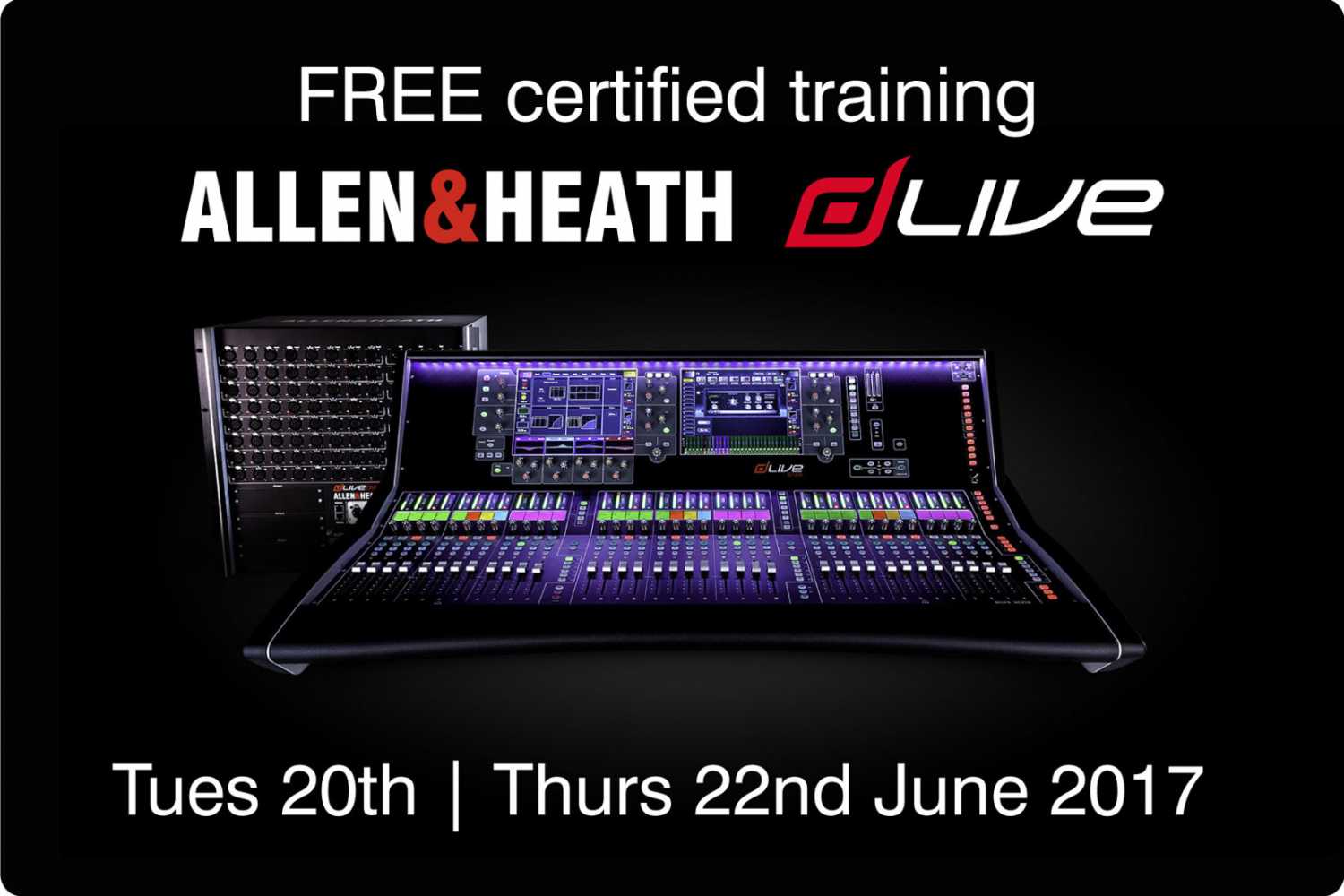 The all-day course is designed specifically for existing dLive users, touring engineers and those looking to upgrade to dLive
