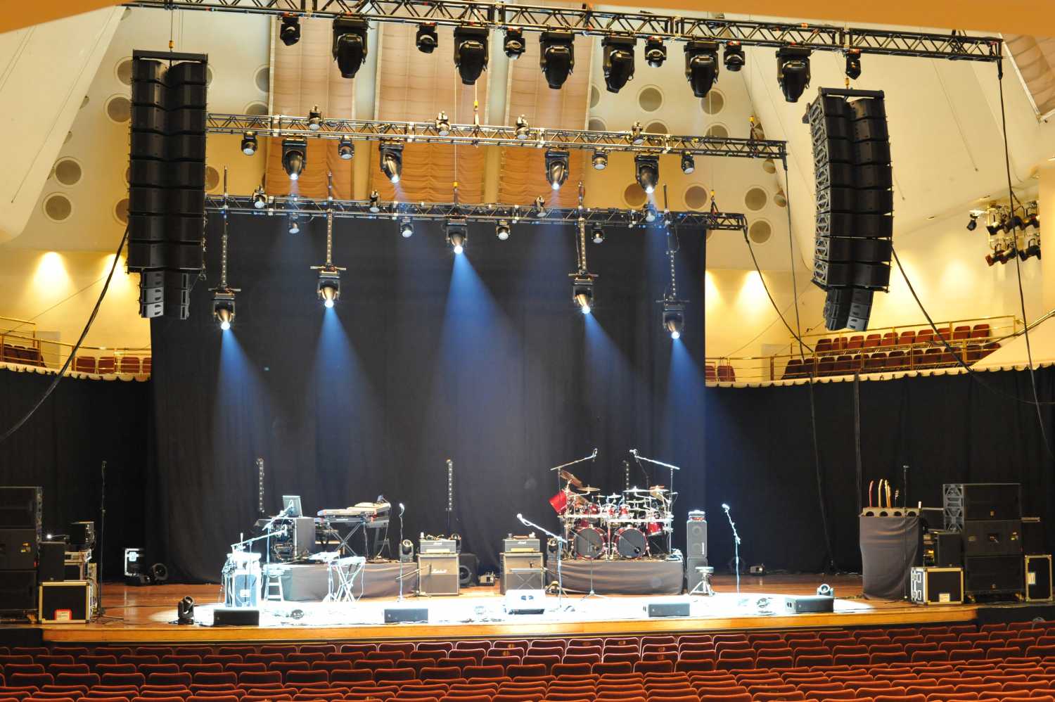 The tour utilised part of Capital Sound’s inventory of Outline GTO C-12 line-array modules