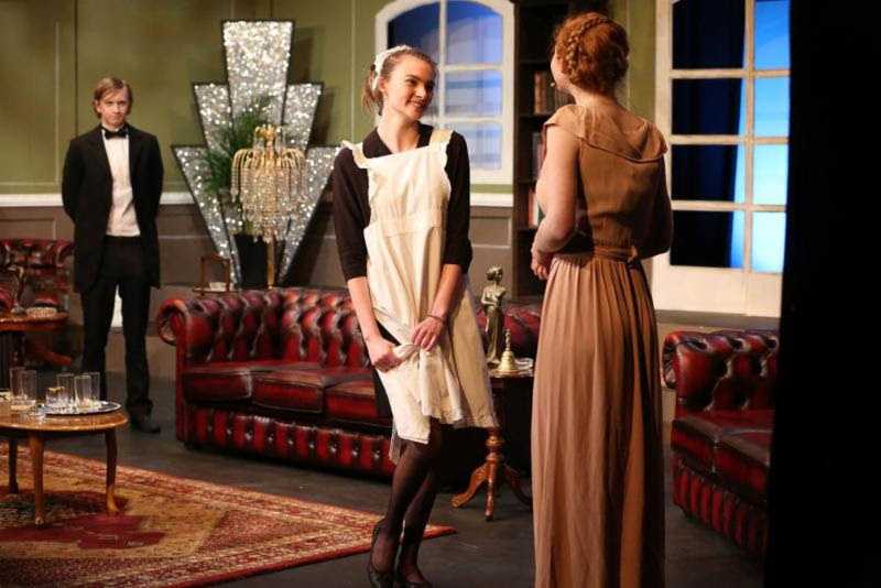 Rendcomb students performing Agatha Christie's And Then There Were None at the new Griffin Centre