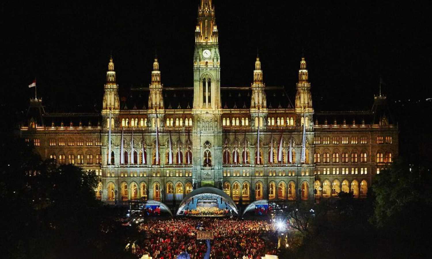 The festival was staged in Vienna’s main square and broadcast worldwide