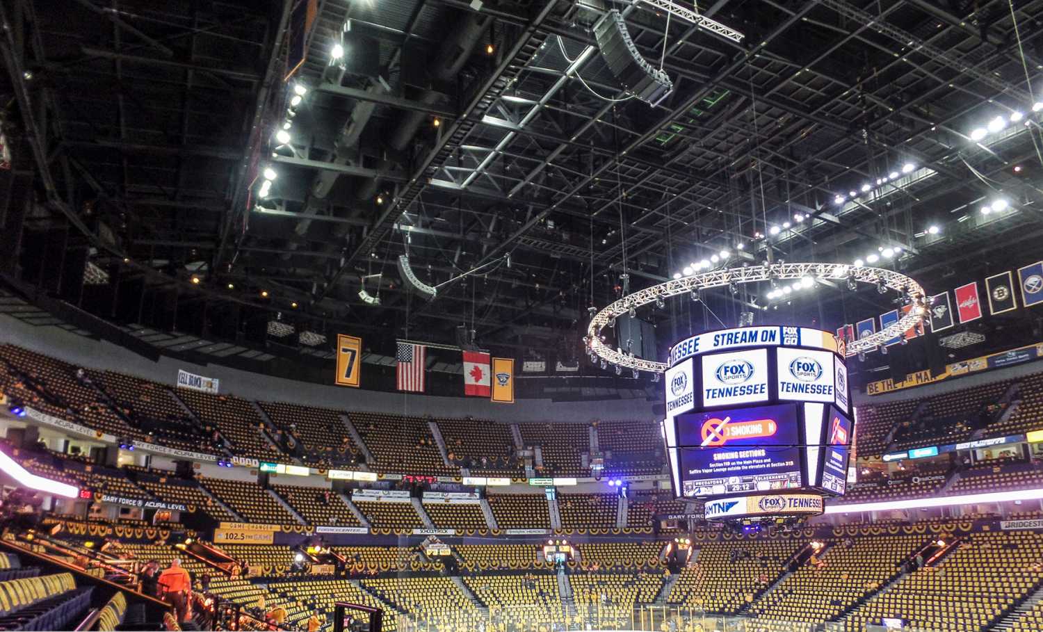 Bridgestone Arena – home to the Nashville Predators