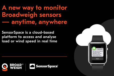 SensorSpace can be used to remotely monitor the status of any Broadweigh sensor