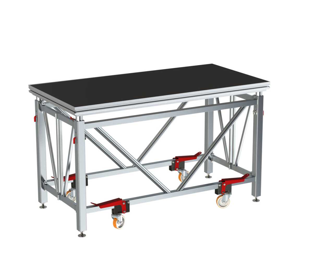 The system offers the ability to build the stage and rig at the same time
