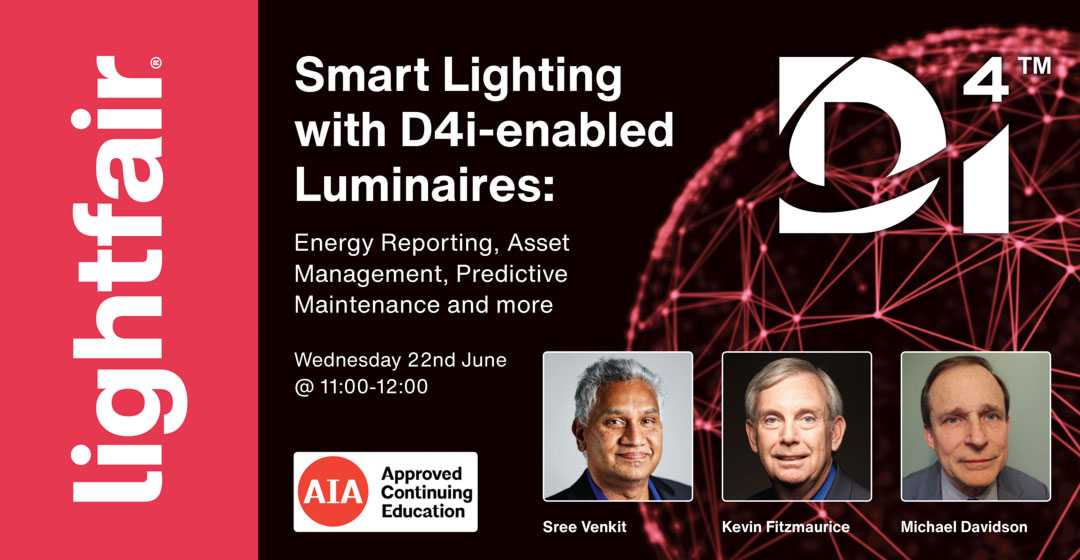 The seminars will focus on ‘two hot topics within the lighting control arena’