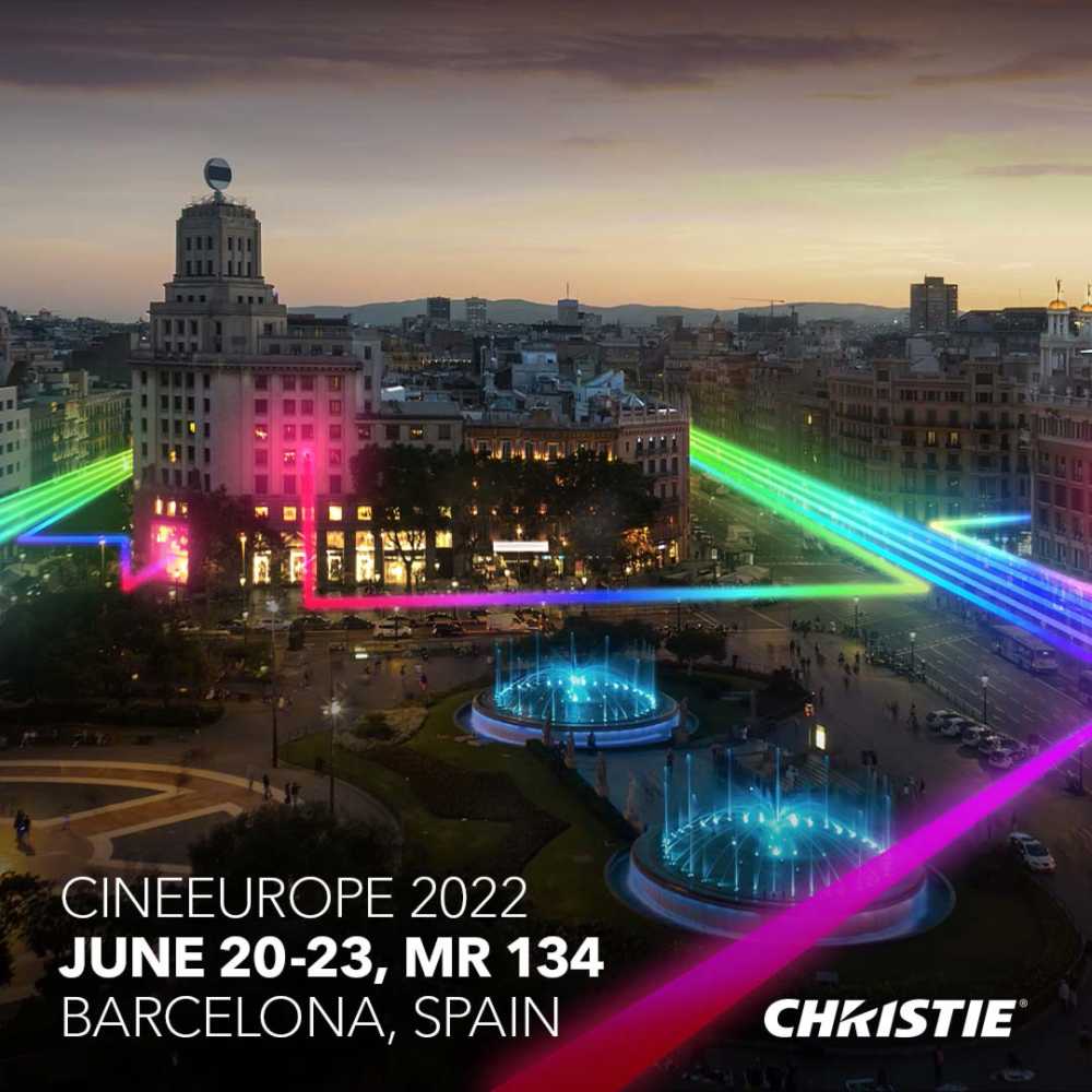A selection from Christie’s range of Xenon, RGBe and Real|Laser projectors will be shown