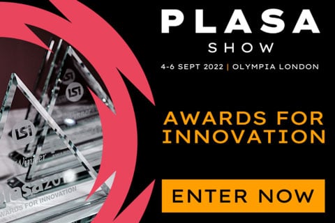 The winners will be revealed during a ceremony at the PLASA Show on the Monday, 5 September
