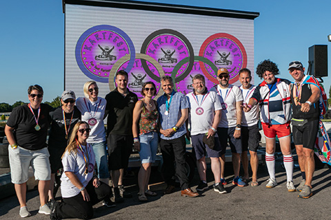 The Backup Kartfest team (photo: Graham Chrimes/Autograph)