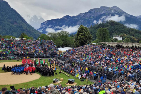 Unspunnen Festival is a celebration of Swiss traditional dress and culture