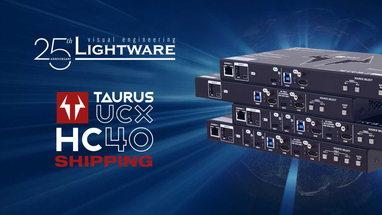 Taurus UCX HC40 simplifies 4K video, audio, and control signal transmission