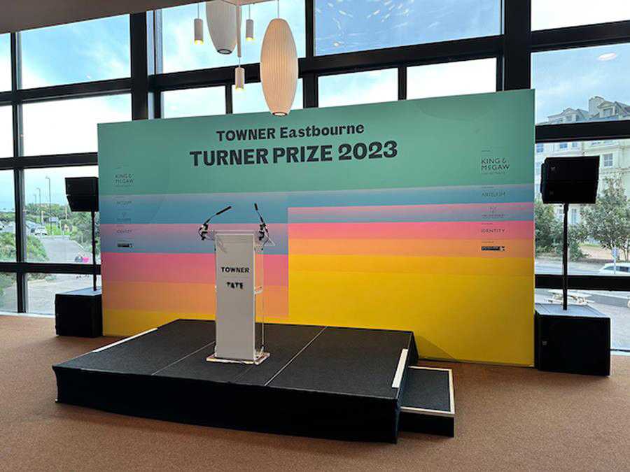 For the Turner Prize 2023, Sussex Events were working through technical production company, Missing Link