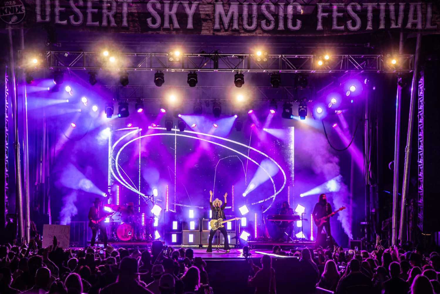 Over 75 versatile Chauvet fixtures featured in the festival rig