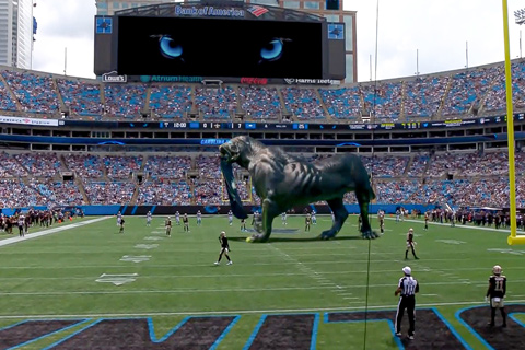 ‘The mixed reality Panther has become an important part of games for the Carolina Panthers’