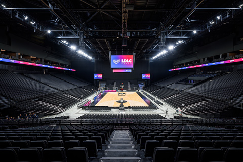 LDLC Arena will serve as home to Lyon-Villeurbanne’s ASVEL basketball team while accommodating exhibitions, and national and international tours