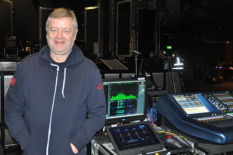 Sound engineer Ian Laughton controls the Britrow K2 system
