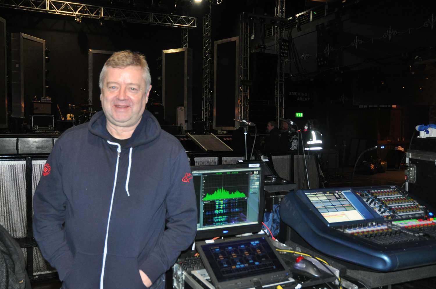 Sound engineer Ian Laughton controls the Britrow K2 system