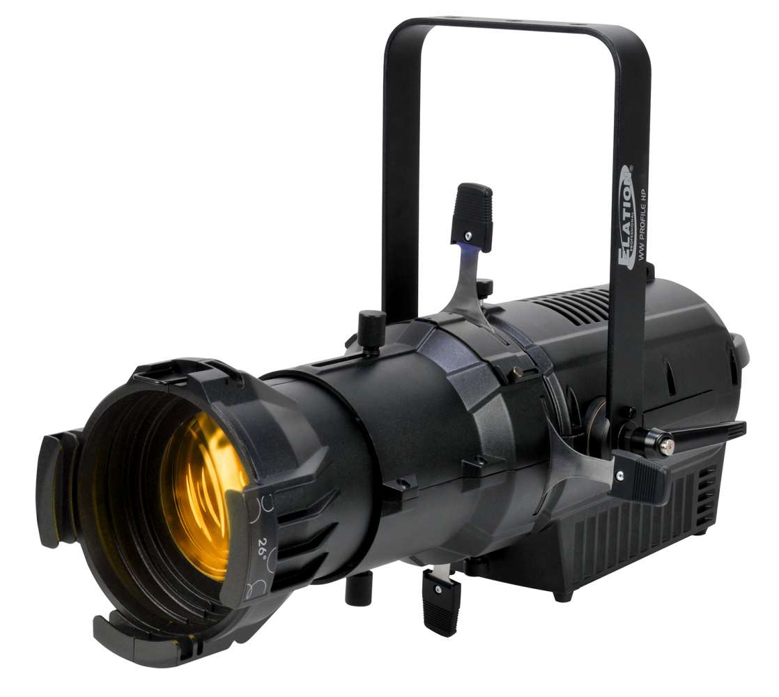 The WW Profile HP, a high-power version of the company’s popular warm-white ellipsoidal spot WW Profile fixture