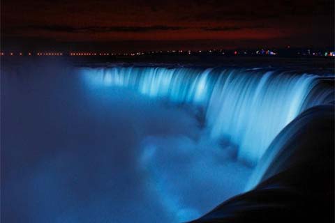 The goal of the Niagara Falls Illumination Board is to enhance the visitor experience and gain energy efficiencies and longevity from the LED lighting