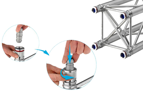 The Verto truss is based on a new principle of truss connection