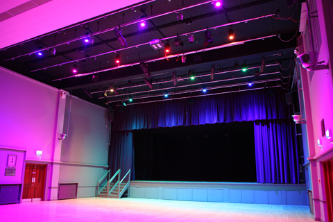 The multipurpose venue in Hampshire can now create a truly immersive colour experience