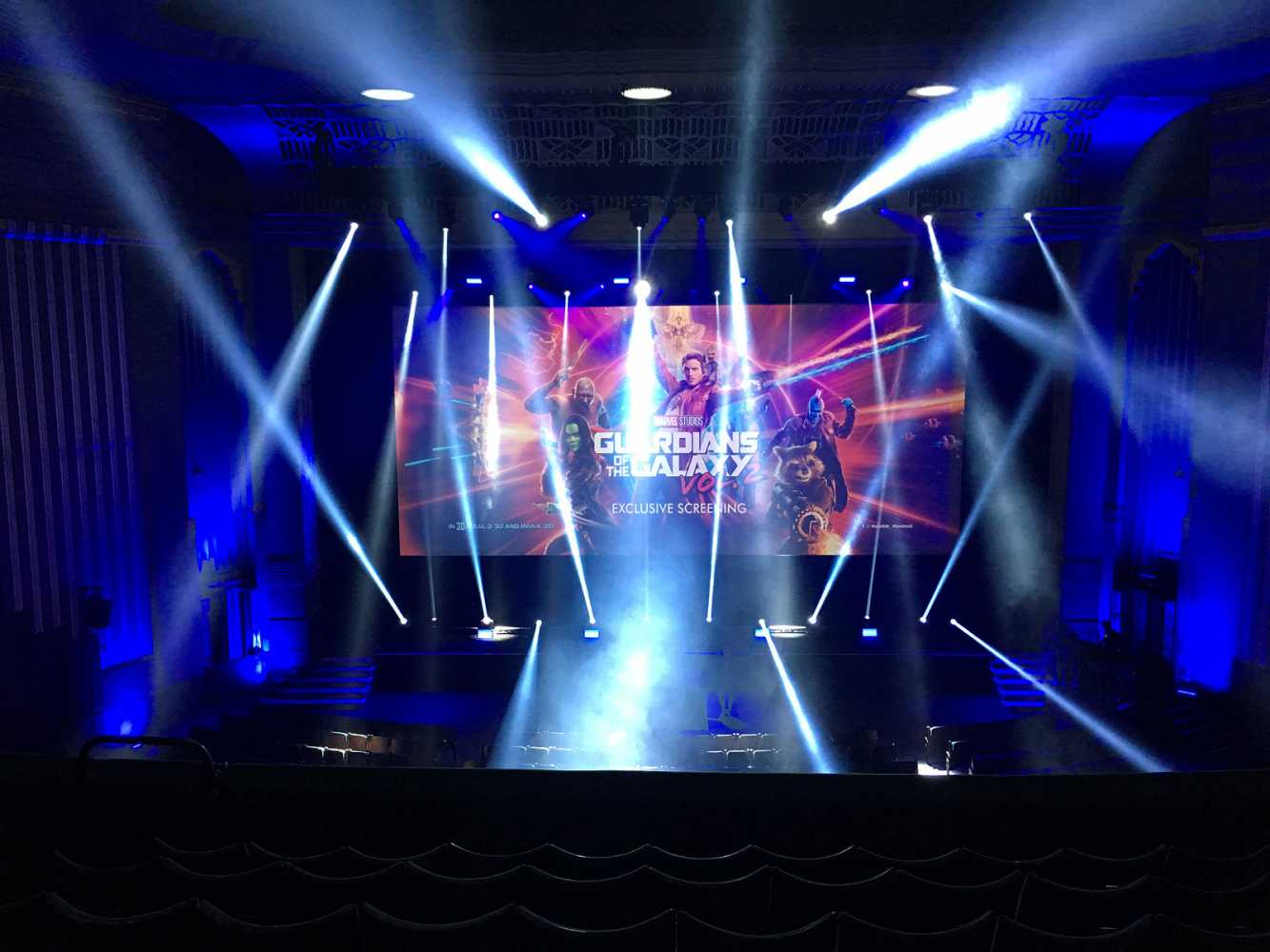 IPS supplied the lighting inside the theatre where the main event took place
