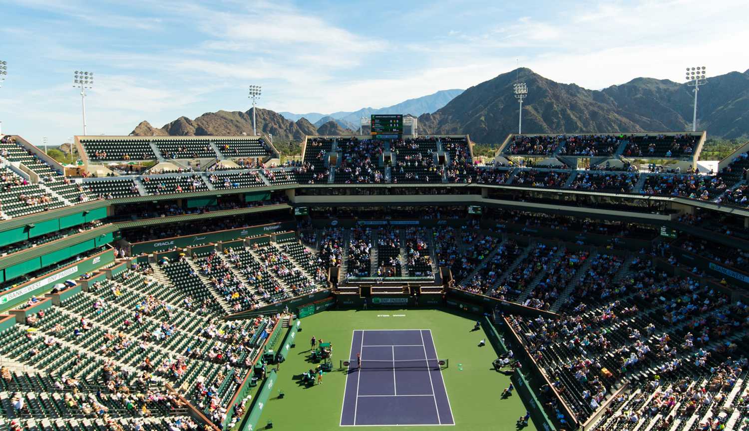 Indian Wells Tennis Garden boasts 29 regulation tennis courts