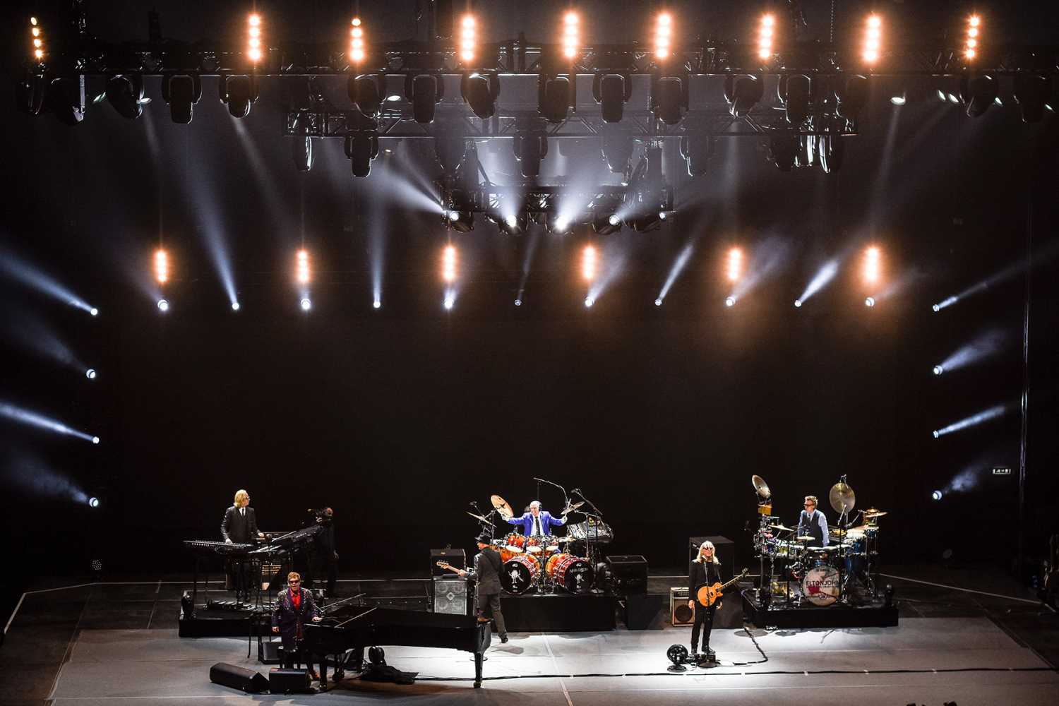 Elton played a number of UK dates this summer, including the First Direct Arena in Leeds