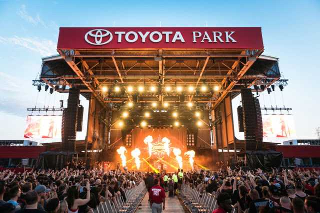 Brown Note Productions flew its L-Acoustics K1/K2 system at the recent Chicago Open Air festival