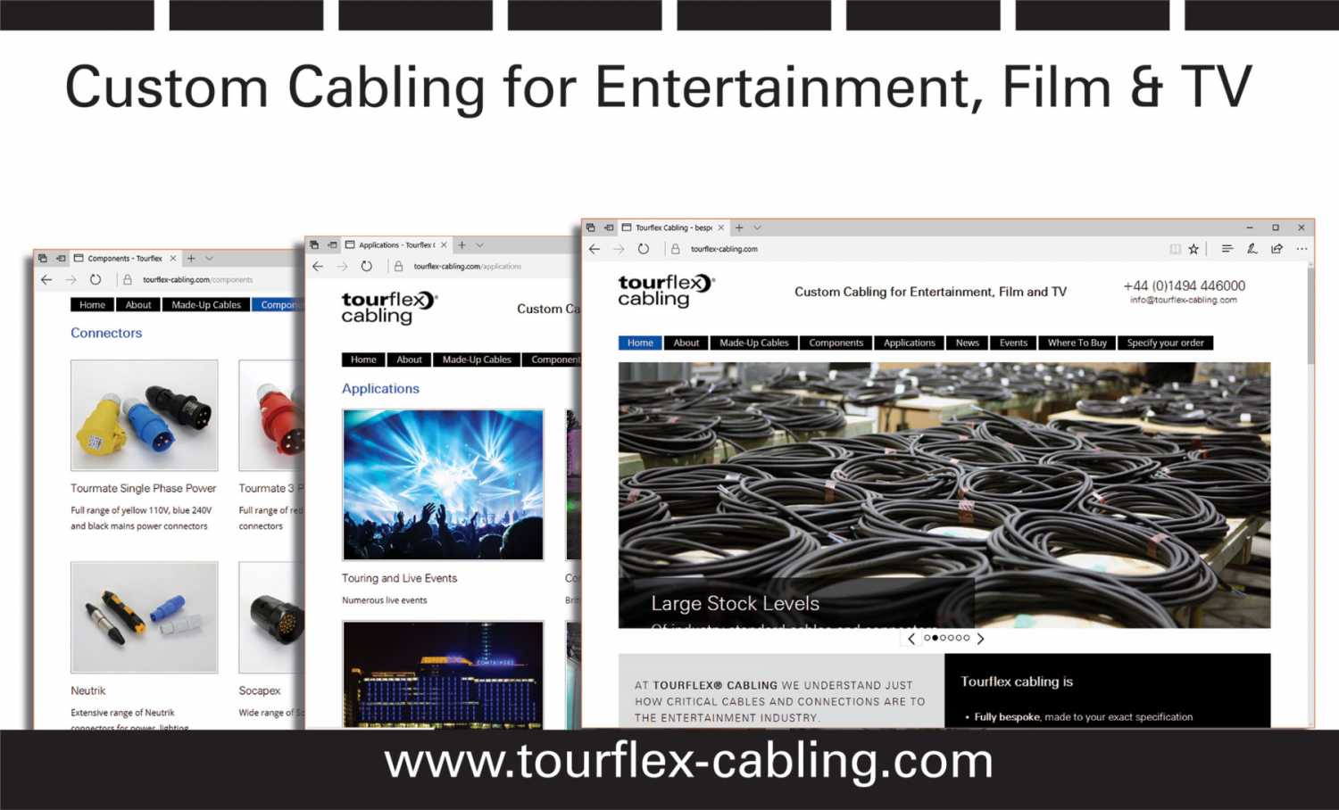 Tourflex Cabling builds cable assemblies to customers' specific requirements