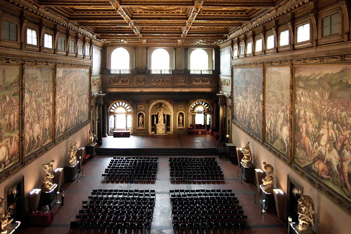 Salone dei 500 of Palazzo Vecchio has long held great importance for the city of Florence