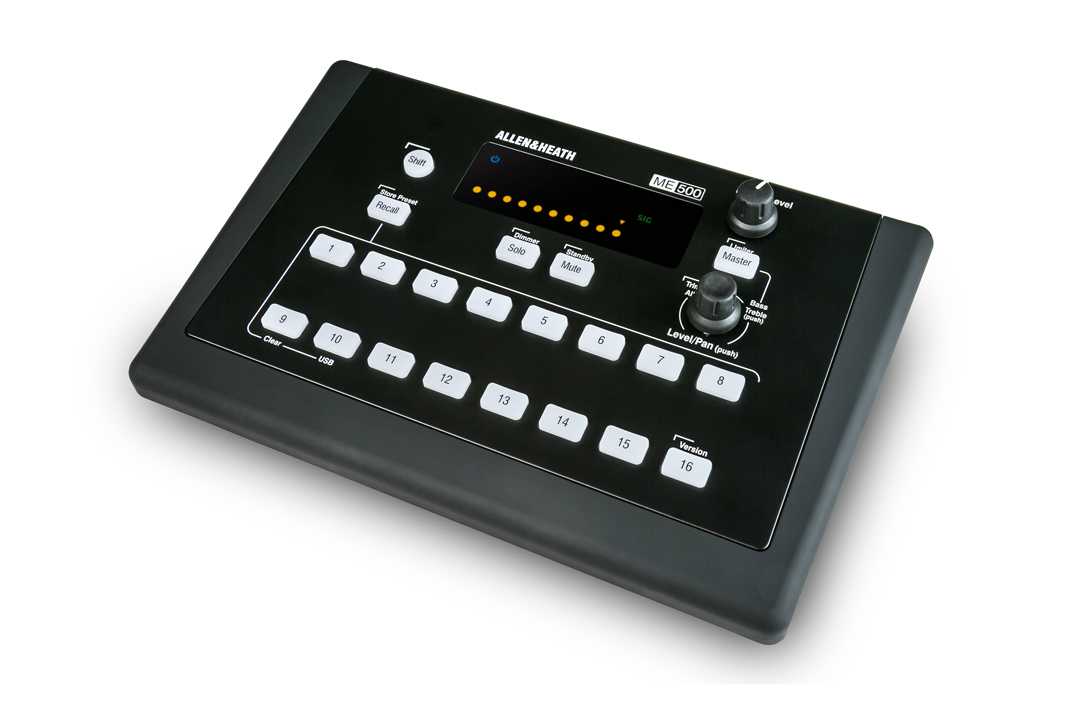The new mixer inherits the same compact format as its sibling, the 40 channel ME-1