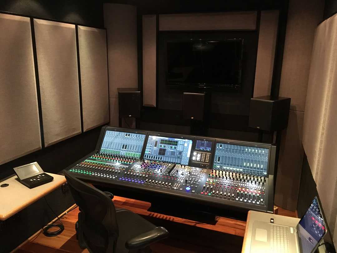 The newly installed mc²56 has a 48-fader surface