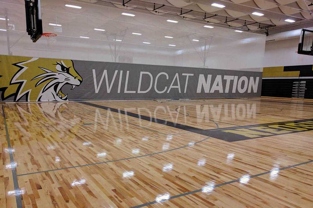 The gymnasium at Neosho Junior High School