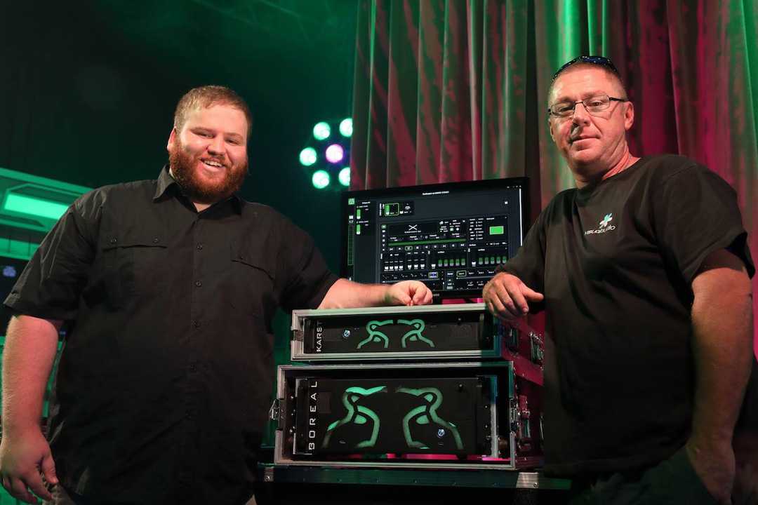 Dylan Jones from DWR with Staal van Der Bergh from VisualAudio Productions