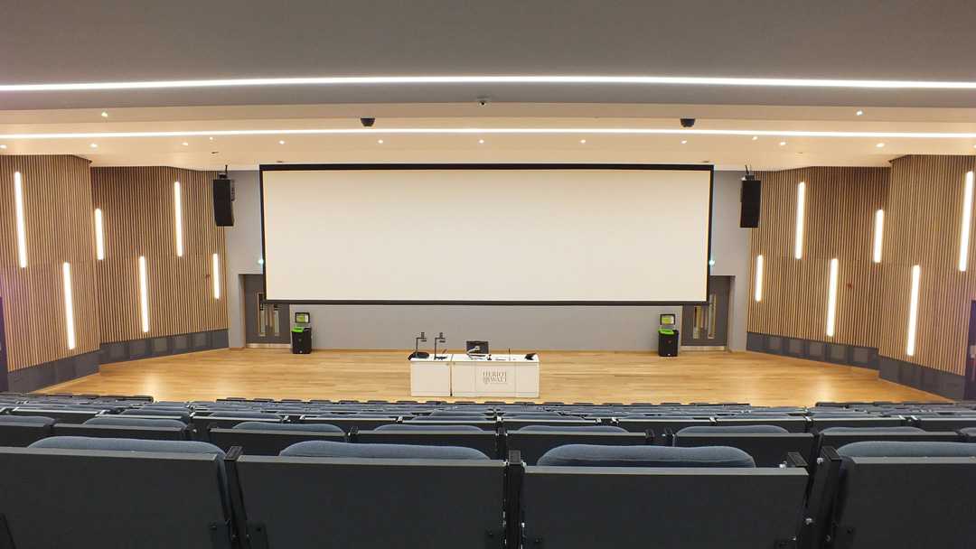 The sound requirements were part of a major refurbishment of two lecture spaces