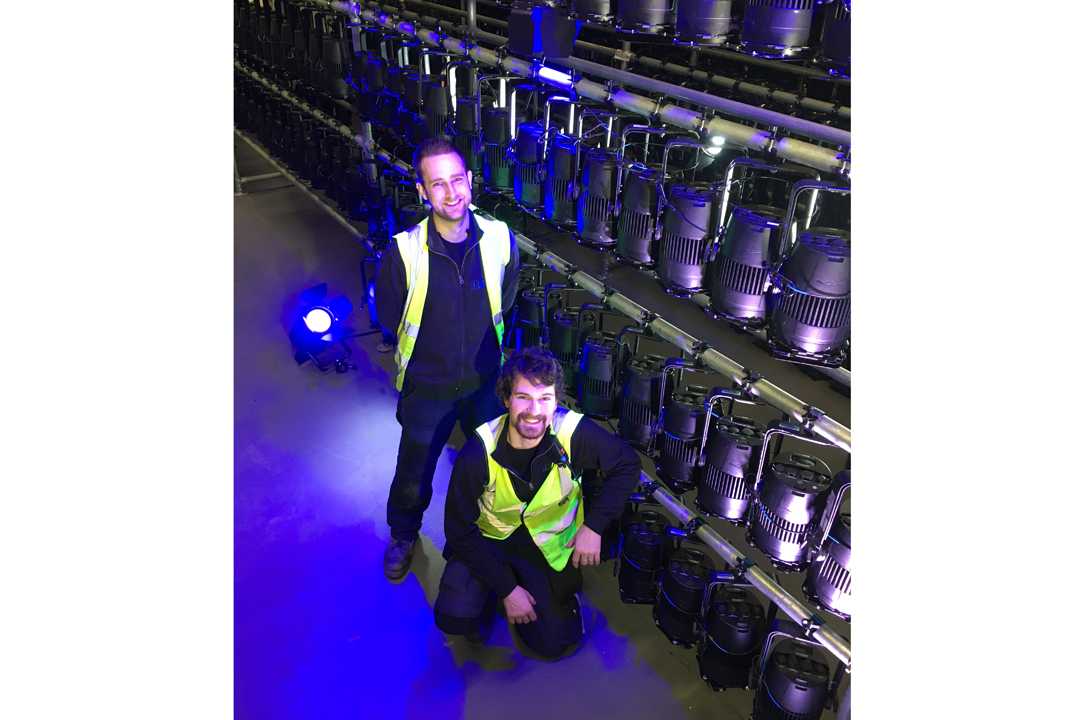 Steven and Max from IPS’ lighting department