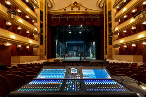 The theatre has installed two SSL System T networked production systems