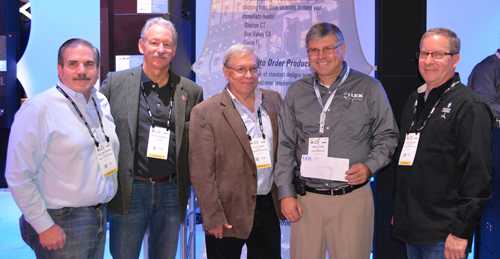 Bob Luther, CEO of Lex Products (second from right) with Behind the Scenes directors Bill Groener, Eddie Raymond, Jules Lauve, and Rick Rudolph