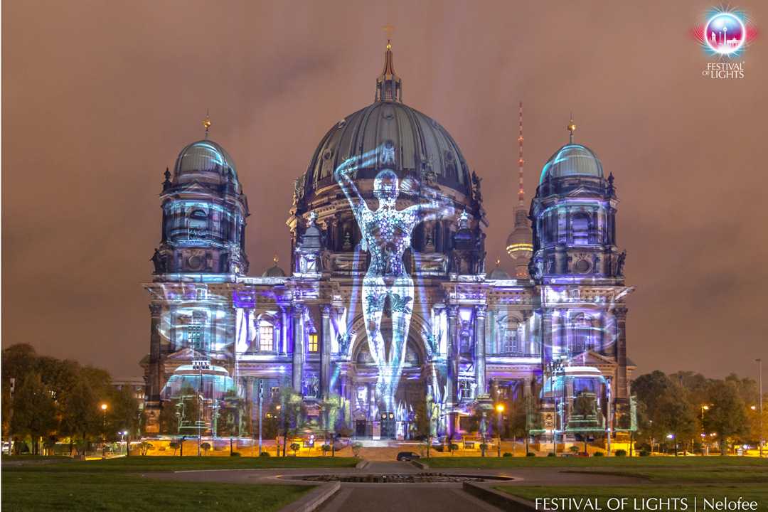 This year’s festival was the first time that projection mapping had been used on the Berliner Dome