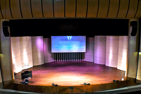 The school is housed on a 20-acre campus, and includes a purpose-built auditorium