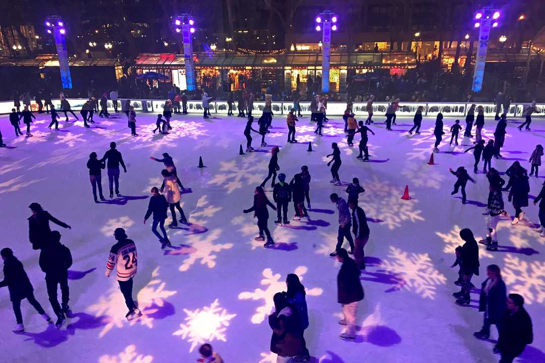 The Village features New York City's only free ice skating rink