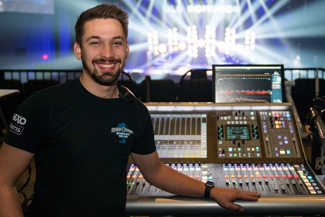 FOH engineer Ian Zorbaugh