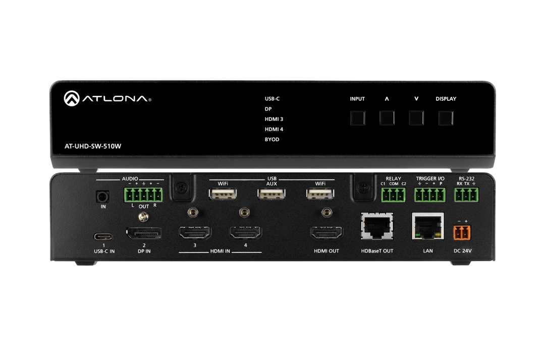 Atlona is now shipping the AT-UHD-SW-510W 5x1 universal switcher