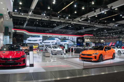 CT played a major role on four booths at this year’s LA Auto Show