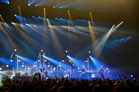 Anchoring the evocative structure were 25 Chauvet Professional STRIKE 1 fixtures