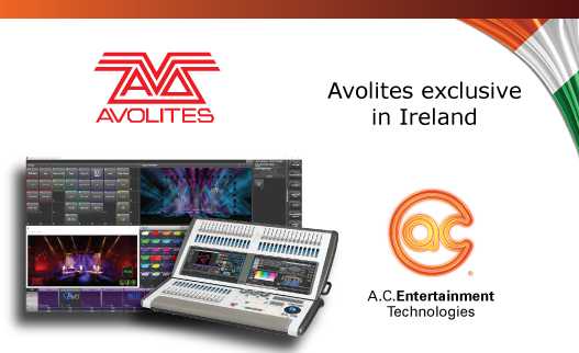 Details of the upcoming Avolites events in Ireland will be posted on the AC-ET website