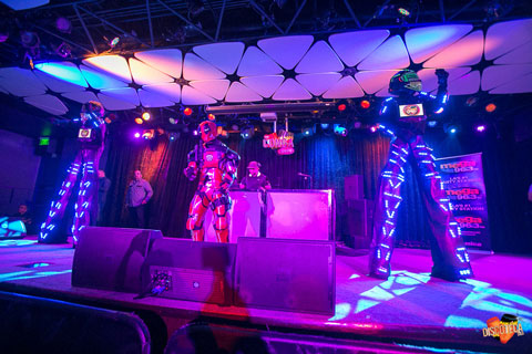 The Conga Room-LA Live’s lighting system is anchored by four Maverick MK1 Spot fixtures