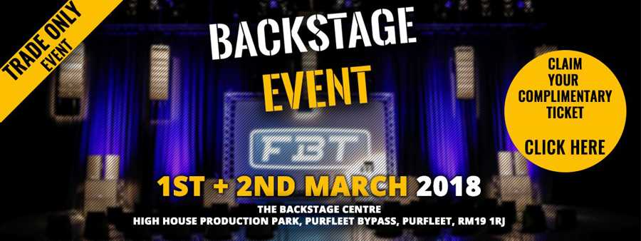 Entry to The Backstage Event is entirely free for industry professionals